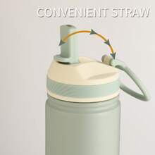 Large Capacity Stainless Steel Vacuum Bottle, Lid And Cup, 2 Hot Water Bottles, Hot Water Cup, Double-Layer Insulation, Super Portable, Multifunctional Design, Very Suitable For Travel, Home, Office, School And Unique Birthday Gifts, Santa Claus Gifts, Kitchen Accessories, Thanksgiving Gifts, Christmas Gifts, Halloween Gifts, Valentine's Day Gifts, New Year's Gifts