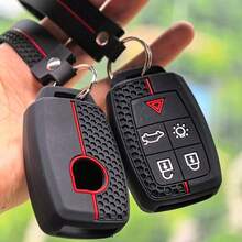 Keychain Protection For Volvo S40 XC70 XC90 V50 V70 B50 S60 T5 S40 Holder Accessories Silicone Car Remote Key Caps Cover Case