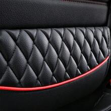 5-Seat Car Seat Covers, Breathable PU Leather With Lumbar Support, 360° Full Wrap Around, Universal For All Seasons