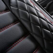 5-Seat Car Seat Covers, Breathable PU Leather With Lumbar Support, 360° Full Wrap Around, Universal For All Seasons
