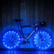 Ultra Bright 2pcs LED Bicycle Spoke Lights,Bike Wheel Tire Strip Lights For Decoration & Ty Warning, Must-Have Accessories For  Night Cycling Visibility - 藍色 - 查看 9