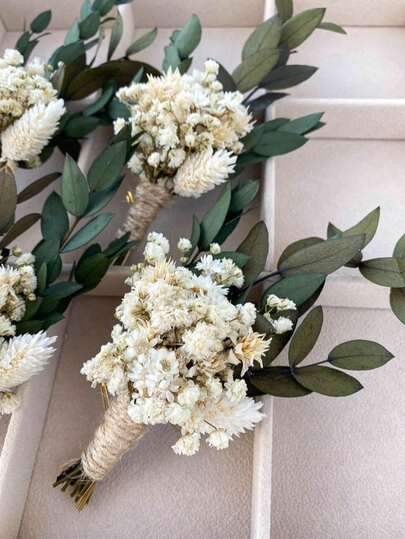 1/2/6/12pcs Boho Set Mini Dried Flower Bouquets | Small Bottle Arrangements | Table Decorations | Letter Box Gift