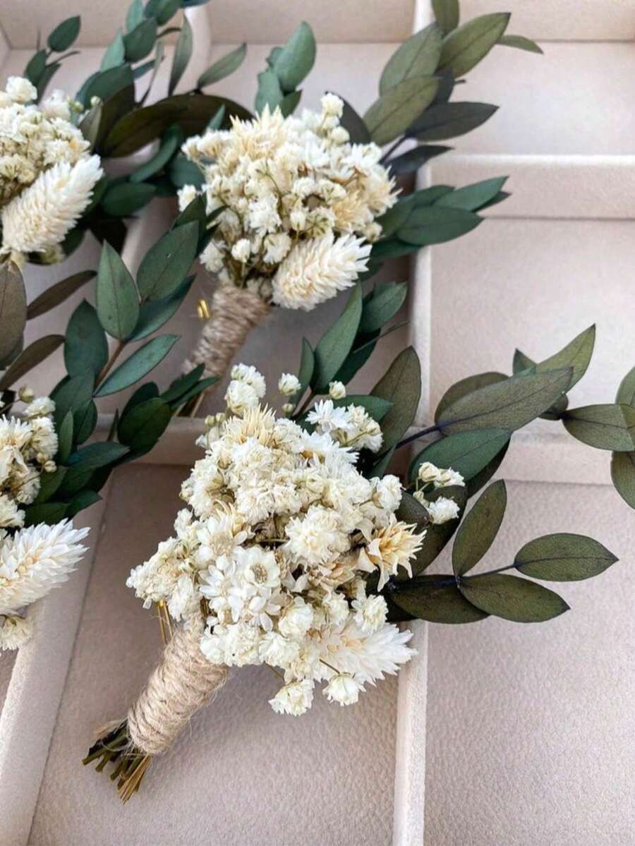 1/2/6/12件套波西米亚风迷你干花花束 | 小瓶插花 | 桌面装饰 | 信箱礼品