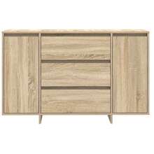 vidaXL Sideboard Sonoma-Eiche 120 X 41 X 75 Cm Holzwerkstoff - Gelb - Übersicht 6
