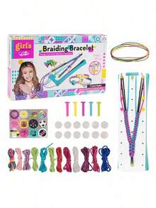 Girls Play House Toys Friendship Bracelet Making Kit,Arts And Crafts Toys For 8 9 10 11 12 Year Olds,Bracelet Strings And Bonus Activities,DIY Christmas And Birthday Gifts For Teen Girls - Multicolor - View 1