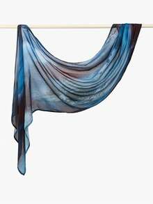 1pc Women's Bohemian Style Watercolor Floral Print Hijab Alternative, Autumn/Winter Street Style Unisex Scarf, Suitable For Daily Wear