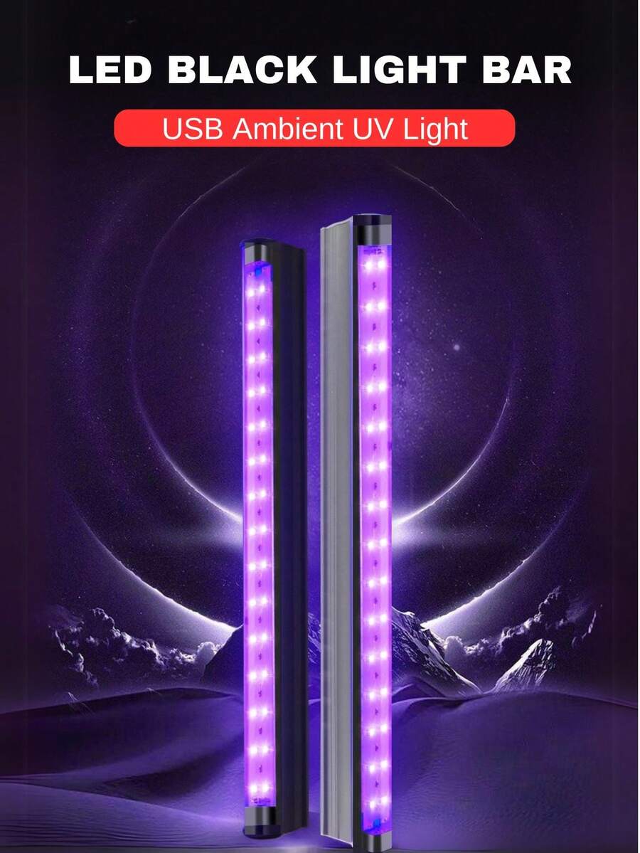ONELEDWANGRX 2-6pcs Set Fluorescent Glow LED Light Bar Decorations, Glow In The Dark Party Light For Birthday Disco Theme Party Bar Decor Home Decor Glow Party Christmas Supplies And Decorations Used In Festival Like Halloween Christmas Carnivals Birthday Party