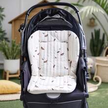 Baby Stroller Seat Cushion Pattern Print Seat Mattress Pad For Carriage,Bassinet Pram - Yellow - View 4