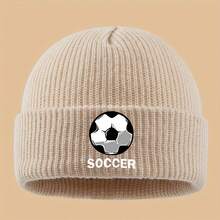 [Pattern Print Beanie] 1pc Pattern Print Beanie - Lightweight Comfortable Solid Color Minimalist Trucker Hat - Fashion  Personality Versatile For Men Women - Perfect For Soccer Teams, Commuting, Warm Stack Hats, Couple Skateboard Cap, Suitable Outdoor Cyclists Travel - Yellow - View 8