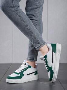 Chaussures d'entraînement extérieur pour hommes, chaussures décontractées, chaussures chaudes et imperméables, chaussures de sport et de travail noires à semelle épaisse, chaussures de sport pour femmes antidérapantes, résistantes à l'usure et doublées thermiquement - Vert - Voir 2