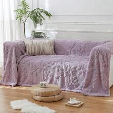 Manta de forro polar de franela blanca para sofá, cama - Mantas súper suaves para mujeres, manta esponjosa texturizada con hojas 3D, ligera y acogedora