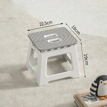 1pc Thick Plastic Folding Stool, Portable Mini Outdoor Adult Chair, Bench, Compact Fishing Chair, Outdoor, Convenient, Space-Saving - Multicolor - View 4