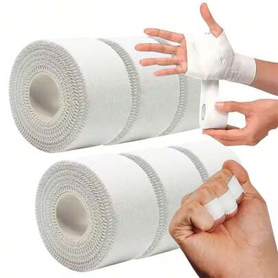 10Rolls Sports Tape, White Athletic Tape, Easy To Tear And Durable, No Residue Left Behind, Perfect For Athletes, Coaches, Gymnastics, Boxing, Lacrosse, Hockey, Best For Christmas, Perfect For Thanksgiving (2.5cm*1000cm)