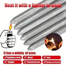 Low Temperature Welding Rods-Fast Melting Powder Core,Suitable For Welding,Electric Soldering Iron,Copper,Iron,Aluminum- Suitable For Pipes, Metal Repair,DIY Welding Projects,Easytouse,Highperformance Electrodes,Welding Electrodes,Metal Repair Kits - 18PCs - View 1