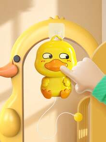 1 Set Children's Hanging Ping-Pong Training Device For 3+ Years Old Boys And Girls, Parent-Child Interactive Educational Toy, Indoor Hand-Eye Coordination Exercise, Christmas And New Year Gift. - Cartoon Little Yellow Duck (table Tennis Training Device) - View 2