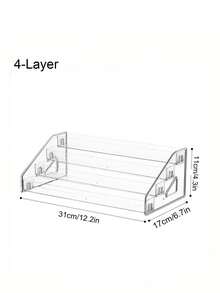 1pc Acrylic Display Stand, Multi-Tiered Stackable Organizer For ToyCars, Jewelry, And Collectibles -Sleek Modern Design WithMultiple Layers For Efficient Storage - Perfect Christmas &Holiday Gift
