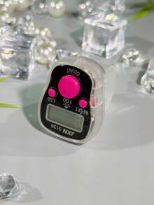 带蜂鸣声的新型 LED 闪光发光手指计数器、透明多色拼图计数器、电子念珠计数器、念珠计数器、多用途计数器、小巧时尚的戒指、男女便携式计数器,适用于节日礼物、祈祷计数等。 - 彩色 - 查看 15