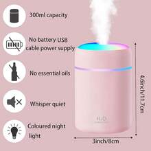 Generic Home USB Flash Small Humidifier Bedroom Living Room No Noise Pregnant Women Baby Fog Large Capacity Air Sprayer(White), Middle, JASHI 001 - Hồng - Xem 6