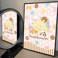 Sanrio 1 件无框 Sugarbunnies 动漫卡哇伊电影海报自粘艺术防水纸贴纸咖啡馆酒吧房间墙壁装饰 - 彩色 - 查看 16