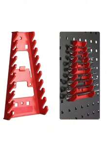 Multi-Slot Tool Hanger, Multi-Function Plastic Hook With Perforated Plate, Tool Hanger, Key Storage Rack, Heavy-Duty Organized Wall Mount Organizer For Garage Workshop, Home Utility Room, Entryway And Laundry, Space-Saving Pegboard-Style Storage For Wrenches, Screwdrivers, Garden Tools, Cables, Small Power Tools, Accessories And Keys, Versatile Mountable Holder For DIY Projects, Renovation, Moving, Holiday Gifting, Festive Season Home Makeover, Back-To-School Dorm Setup, Gift-Ready Practical Household Organizer