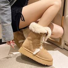 Women Mid-Calf Boots - 紫紅色 - 查看 10