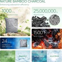 Bolsas de Carbón Activado JAFEN - Absorbente de Olores (5x100g) |   Purificadoras de Bambú Biodegradable |   Para Closet, Zapatos, Baño, Auto, Locker - 1 - Ver 5