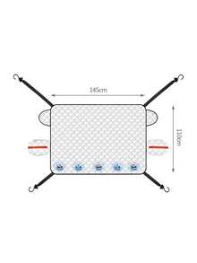 1 件磁性汽车挡风玻璃雪罩，加厚冬季霜雪保护器，遮阳挡风玻璃保护器 - 彩色 - 查看 9