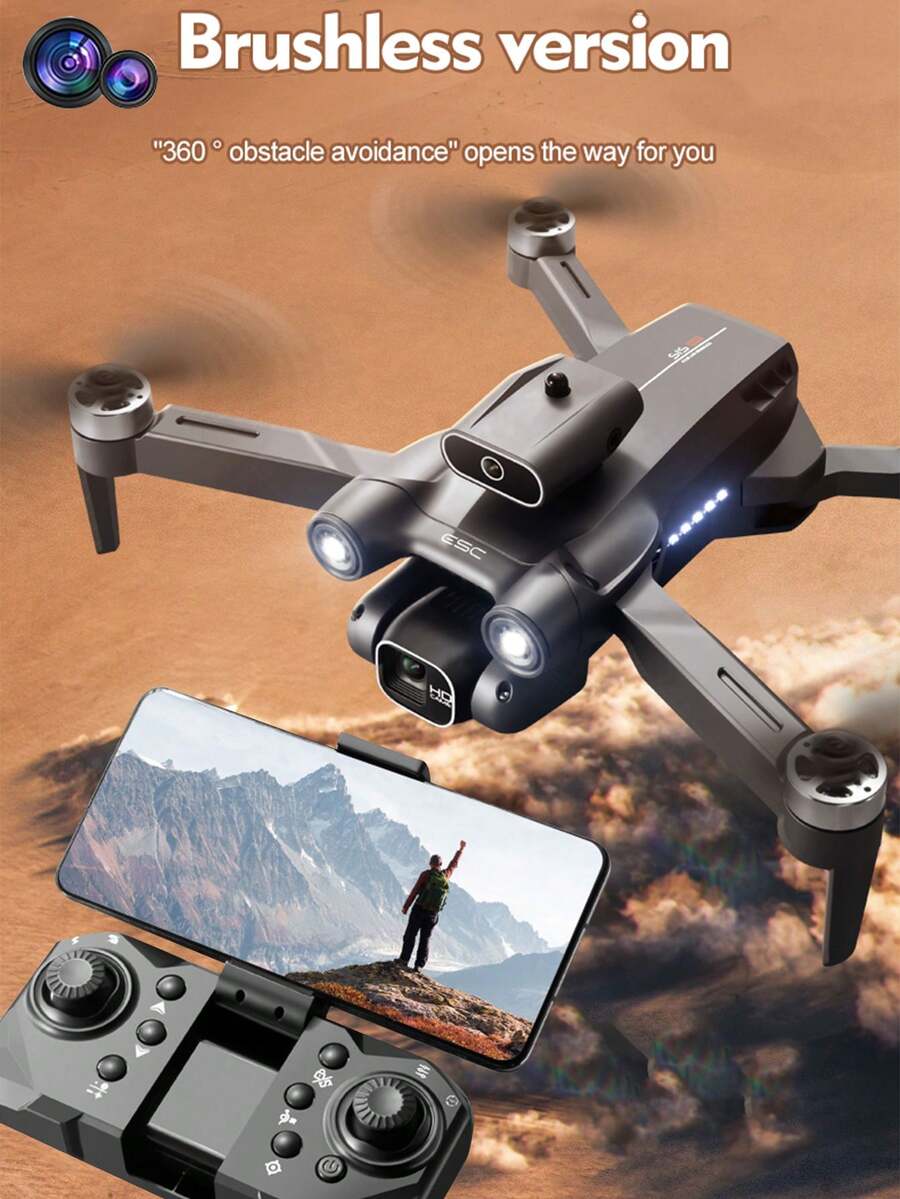 S1S Drone universal, fotografía de alta definición, aeronave, motor sin escobillas, cámara dual, aeronave de control remoto, evasión inteligente de obstáculos, accesorios de color aleatorio