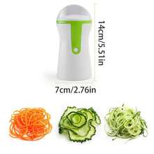 1pc Vegetable Spiral Machine Zucchini Pasta Machine Zucchini Spiral Vegetable Cutter Hand Zucchini Spiral Machine Zucchini Vegetable Pasta Machine - Multicolor - View 3