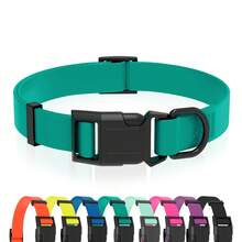 Waterproof Dog Collar, Easy-Clean Rubber Dog Collar With Quick-Release Buckle, Suitable For Small, Medium Or Large Dogs