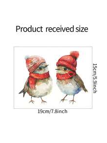 Charming Sparrow Wall Sticker - Removable Waterproof PVC Decal, Suitable For Windows, Living Room, Bedroom, Dorm And Classroom - Home Decor Sticker, 5.9x6.3 Inches Wall Stickers Room Decor Wall Decor Bedroom Decor Kitchen Decor