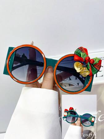 1 件万圣节圆形拼色镜框时尚眼镜，男女通用彩色眼镜，适合日常、户外、海滩、节日派对