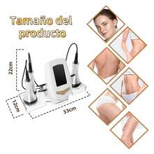 Dispositivo de belleza facial y corporal 3 en 1 Ajuste de intensidad en 8 niveles Reducción de grasa y reafirmación de la piel Apto para hombres y mujeres Para uso doméstico y profesional - Blanco - Ver 8