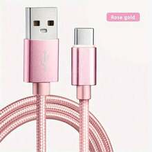 3.3ft/6.6ft/9.9ft 60W Fast Charging USB Type-C Cable, Durable Fabric Material, High-Speed Data Transfer, USB To Type-C Charger, Compatible With Xiaomi, Vivo, OPPO, Redmi And Other USB-C Smartphones - Multicolor - View 22