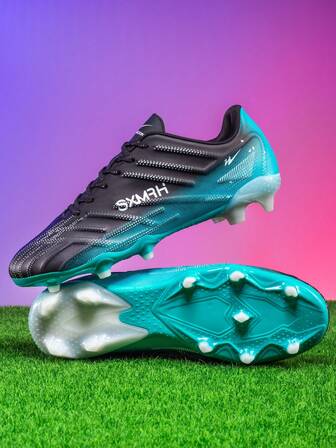 STARNOVO Unisex nya låga fotbollsskor med snörning och långa dubbar, utomhusfotbollssportskor för gräs, lämpliga för dagliga fotbollsmatcher och träning, lämpliga för alla årstider, damfotbollsskor