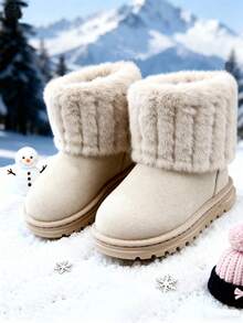 1 Paio di Stivali da Neve Invernali per Bambini, Stivali per Ragazze, Foderati Termici, Caldi, Adatti per Uso all'aperto, Viaggi e Vacanze