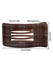 Fashionable Leopard Print Hair Clips, Versatile Rectangle Alligator Hair Clips, Hair Claw Hair Accessories, Hair Slide, Hair Barrettes