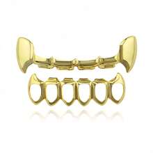 2/3 Fashionable And Simple DIY Combination Hollow Out Hip-Hop Teeth Jewelry Set, Suitable For Festivals, Parties, And Daily Wear - Multicolor - View 11