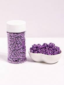 75g/2.6oz Gold Sprinkles Cake Toppers Baking Cake Decorations, Gorgeous Cupcake Decorations, Ice Cream Decorations, Suitable For Holiday Celebrations, Birthday Wedding Party. - Multicolor - View 16