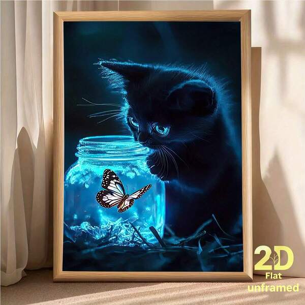 1pc Frameless 2D Canvas Painting, Printed With Waterproof High-End Canvas, High-Quality Ink Without Odor, Suitable For Indoor Decoration--Winter Landscape With Birds On Birch Trees--Wall Arts!!!! Posters!!!!