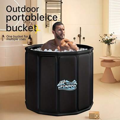 80*65cm Portable Large Cold Water Immersion Tub, Suitable For Athletes, Cold Water Immersion, Foldable Ice Bath Tub