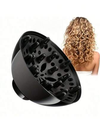 1/3/5件装旅行装卷发/波浪/螺旋卷发专用吹风机扩散器 - 沙龙级吹风机配件，无热损伤蓬松造型工具 | 卷发扩散器，打造自然卷曲，轻巧便携，居家旅行皆宜。适合圣诞装饰、节日礼物、约会、郊游、旅行。方便携带，易于收纳，包装精美——新年、派对、舞会的绝佳之选。