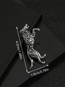 1pc Fashionable Vintage Leopard Shaped Brooch, European And American Retro Style, Suitable For Men's Daily Street Wear