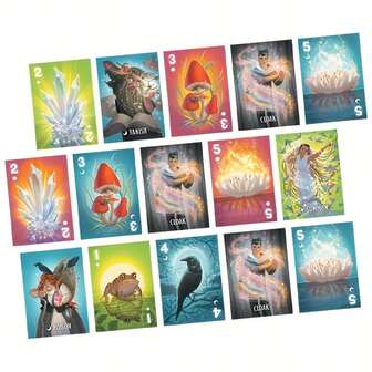 1 Set Toil & Troublez Fun Escort Luck Poker Game, A Magical Game, Magical Forest, Powerful Spells, Family Entertainment Supplies, Funny Party Game, Board Game, Poker Game