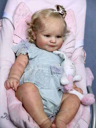 20 英寸逼真重生婴儿娃娃 - 51 厘米全乙烯基娃娃，可洗澡，新生儿逼真婴儿娃娃 - 理想的圣诞节/生日/感恩节礼物，收藏艺术娃娃