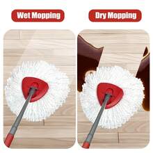 Mop Head Replacement, 3 Pack Spin Mop Refill Replace Head Compatible O Cedar Easywring 1-Tank System, Great Cleaning Power, Microfiber, Helper Housework, Machine Washable Easy-To-Replace, White - trắng - Xem 7