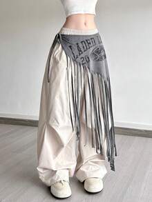 Top Dazzle Fashion Casual Versatile Waist Decor Skirt For Women - Grey - View 3