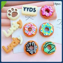 Creative Cute Mini Donut Fridge Magnets, Personalized Kitchen And Office Whiteboard, Storage Cabinet, Fridge Magnets, Kitchen Decor, Home Decor - Multicolor - View 15