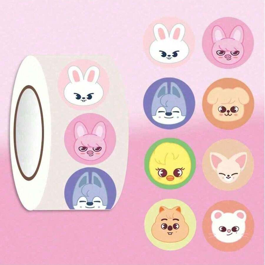 200pcs Hot S-KZOO Children's Decorative Stickers, SKZOO Roll Stickers, Hand Account Stickers, Notebook Stickers, Guitar Luggage Cartoon Decorative Stickers, Give To Friends And Family, Stochastic Style