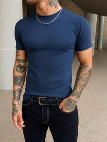 American In Ribbed Fabric - Blue - View 3